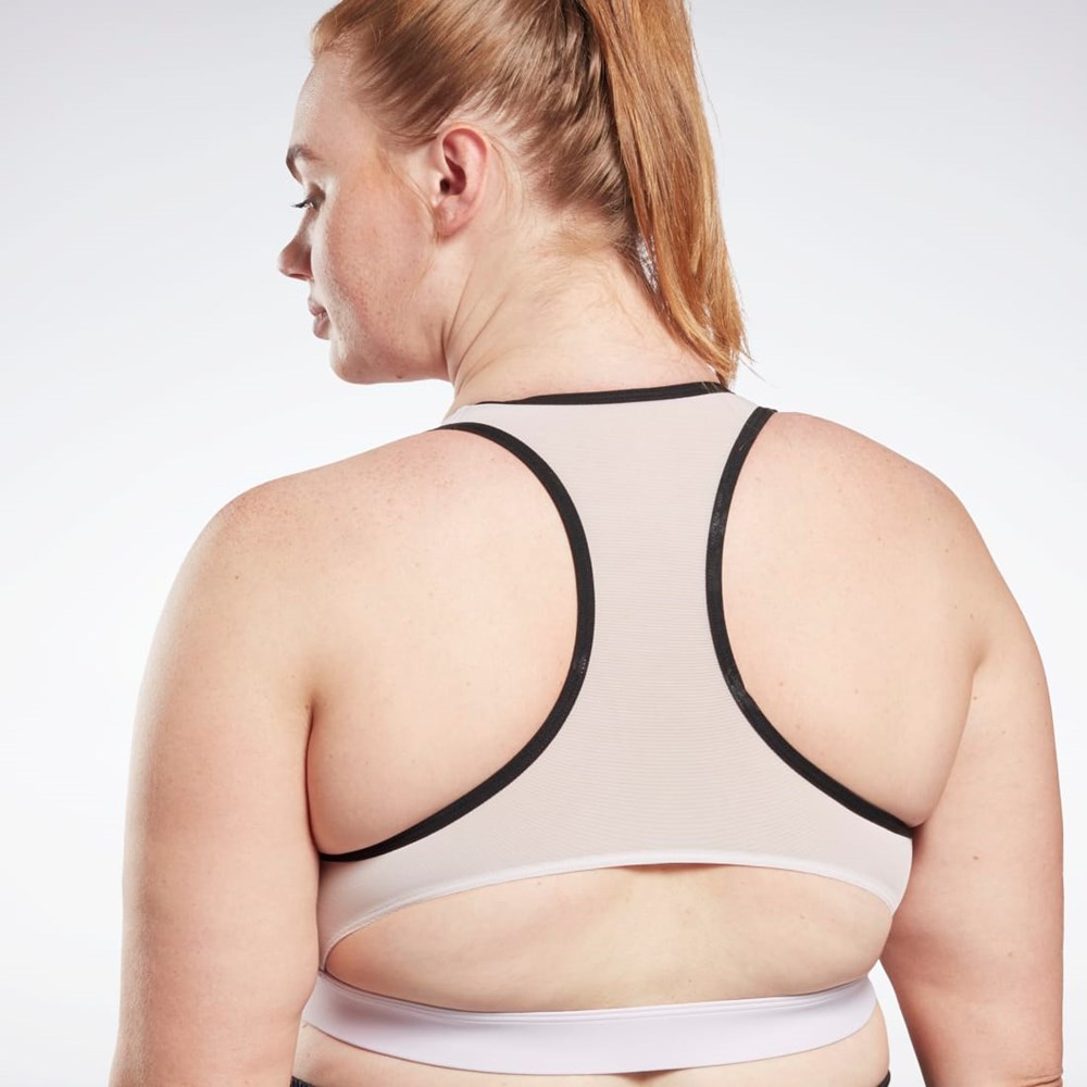 Reebok Reebok Lux Vector Racer Sports Bra (Plus Size) Quartz Glow | H64900