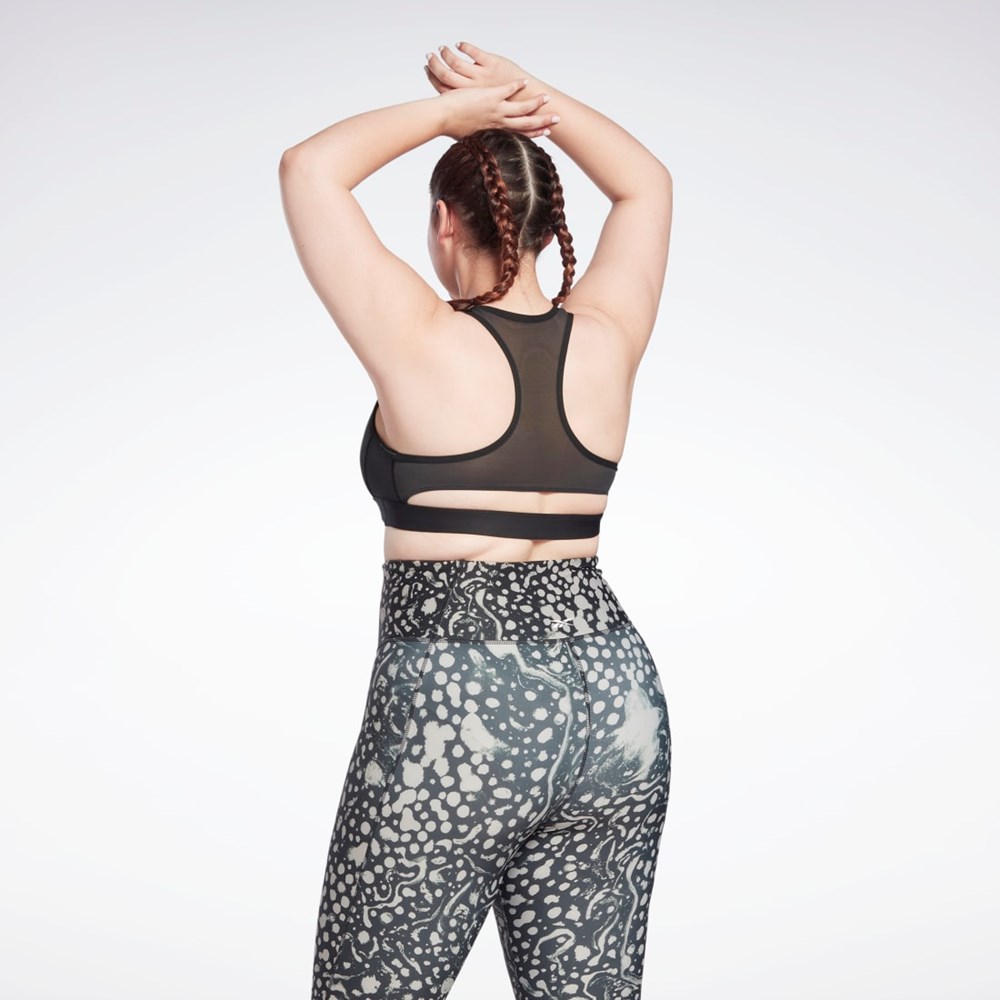 Reebok Reebok Lux Vector Racer Sports Bra (Plus Size) Black | HB6906