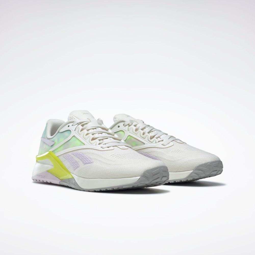 Reebok Reebok Nano X2 Training Shoes Chalk / Quartz Glow / Acid Yellow | GX0336