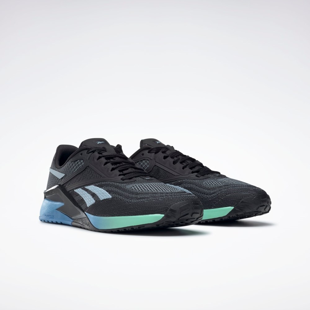 Reebok Reebok Nano X2 Training Shoes Core Black / Essential Blue / Hint Mint | GZ0883