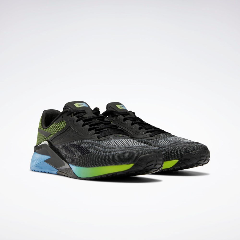 Reebok Reebok Nano X2 Training Shoes Core Black / Essential Blue / Acid Yellow | GZ6436