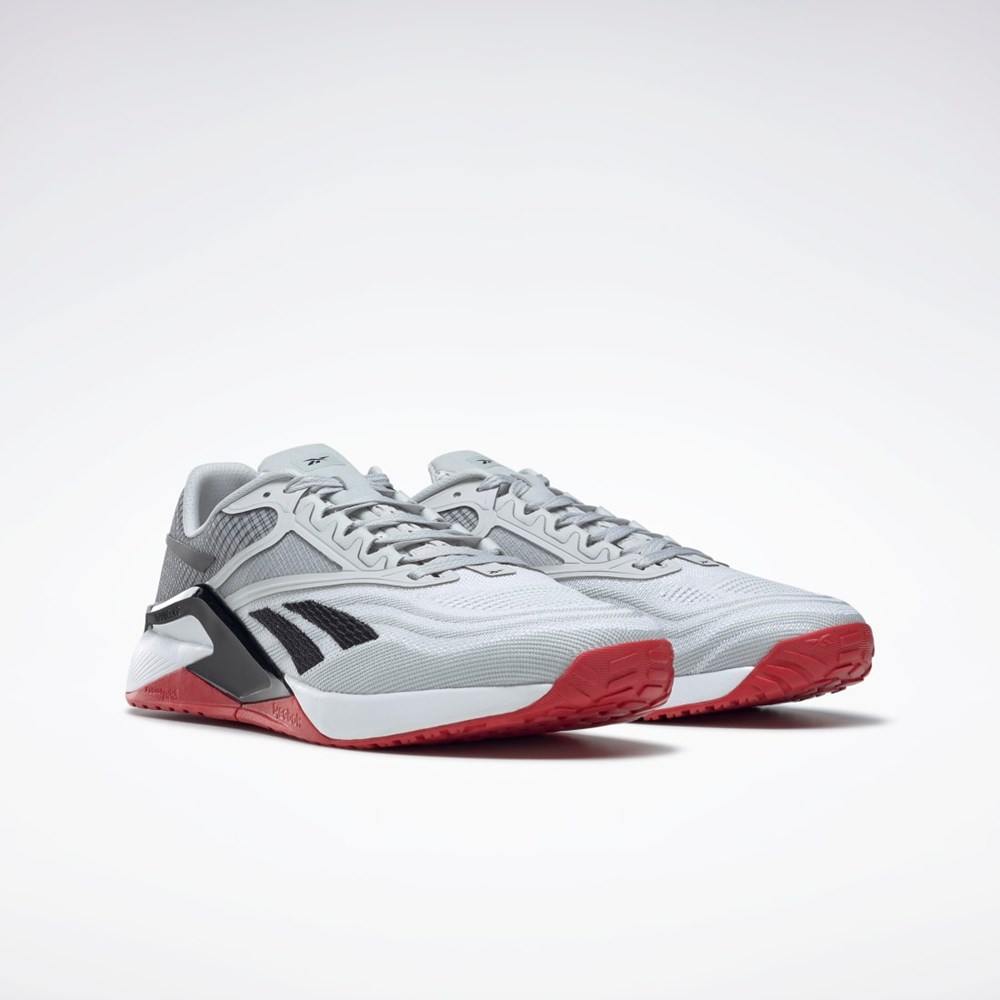 Reebok Reebok Nano X2 Training Shoes Ftwr White / Pure Grey 2 / Vector Red | GX8757