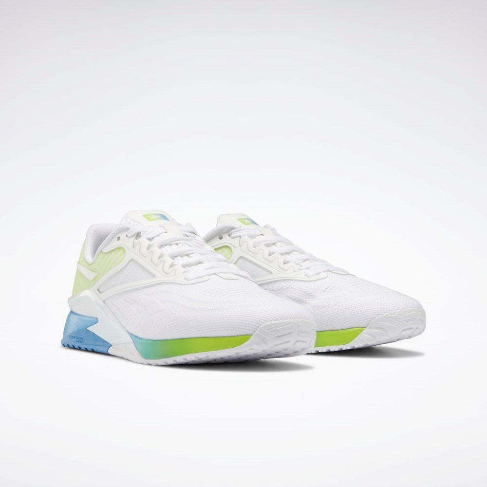 Reebok Reebok Nano X2 Training Shoes Ftwr White / Essential Blue / Acid Yellow | GZ6437