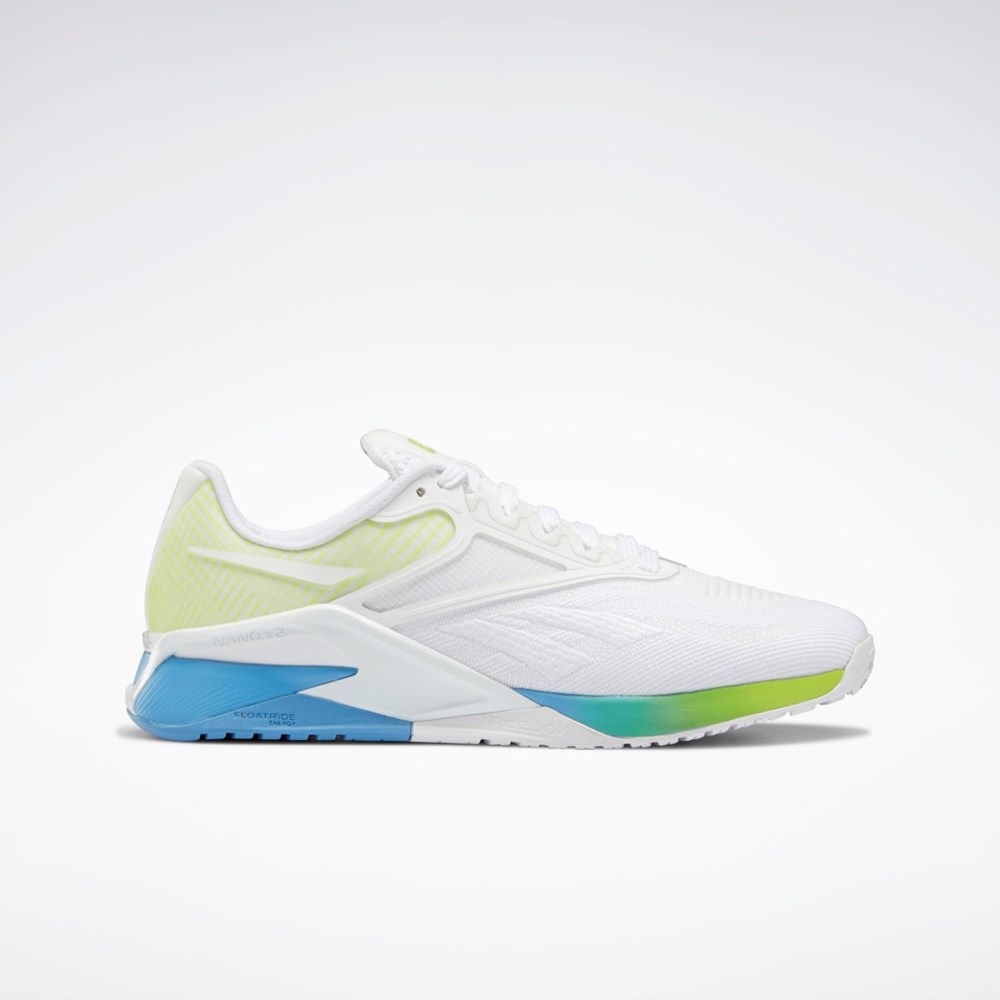 Reebok Reebok Nano X2 Training Shoes Ftwr White / Essential Blue / Acid Yellow | GZ6437