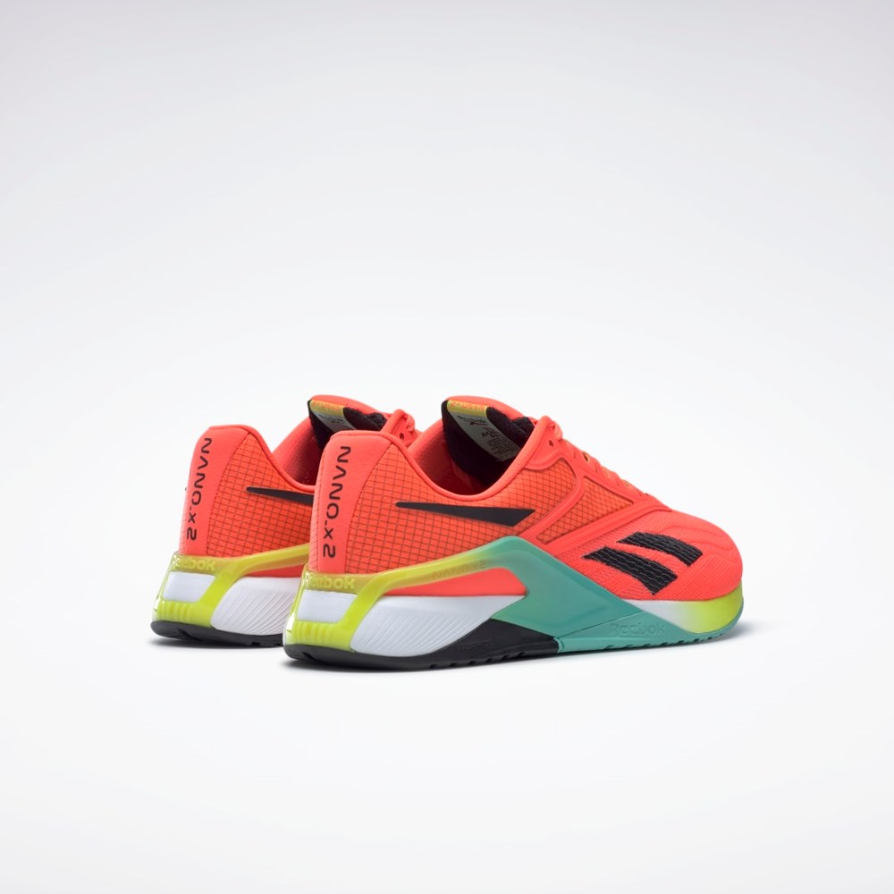 Reebok Reebok Nano X2 Training Shoes Orange Flare / Core Black / Acid Yellow | GX9914