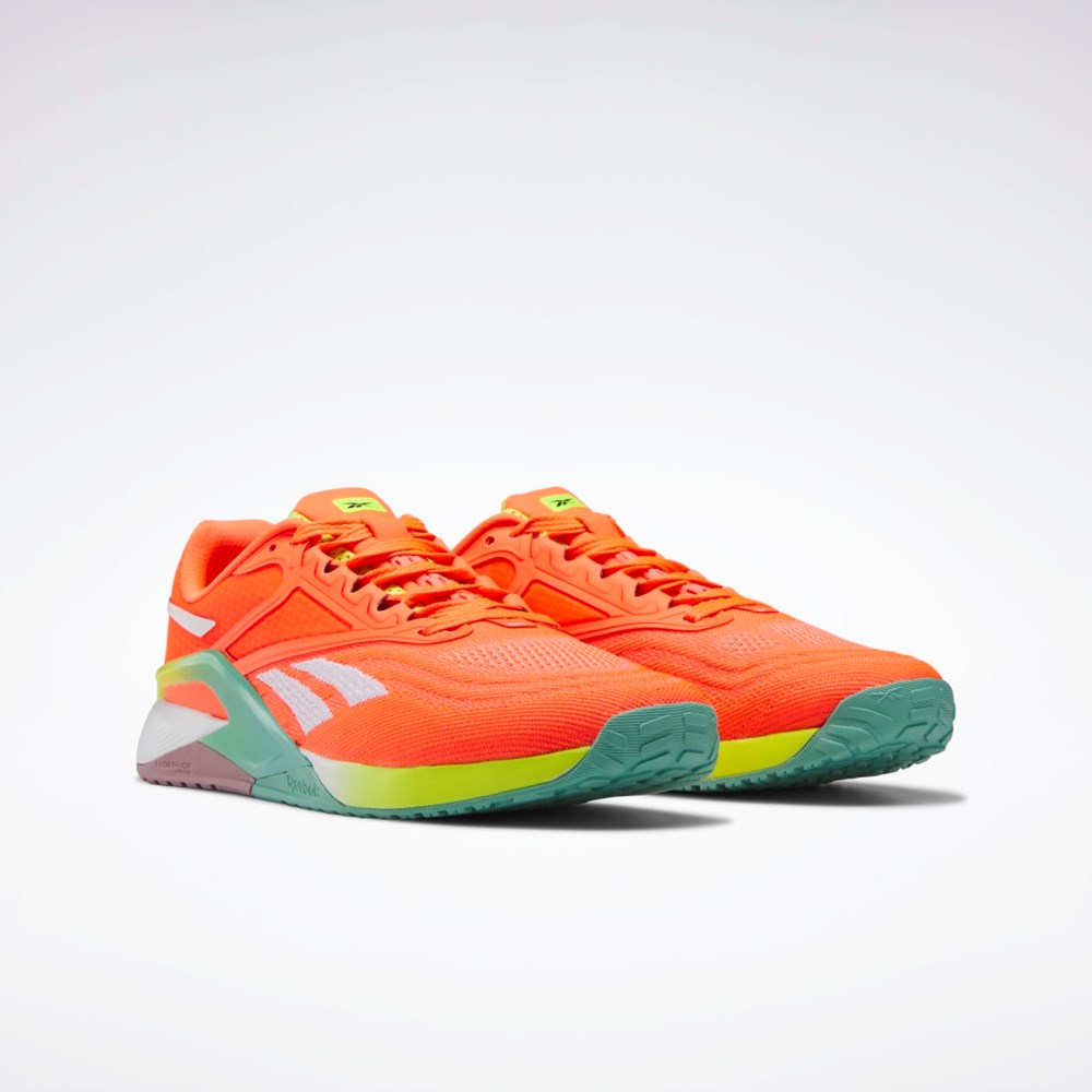 Reebok Reebok Nano X2 Training Shoes Orange Flare / Ftwr White / Acid Yellow | HQ6300