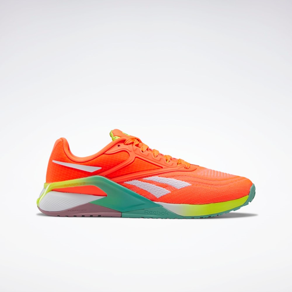 Reebok Reebok Nano X2 Training Shoes Orange Flare / Ftwr White / Acid Yellow | HQ6300