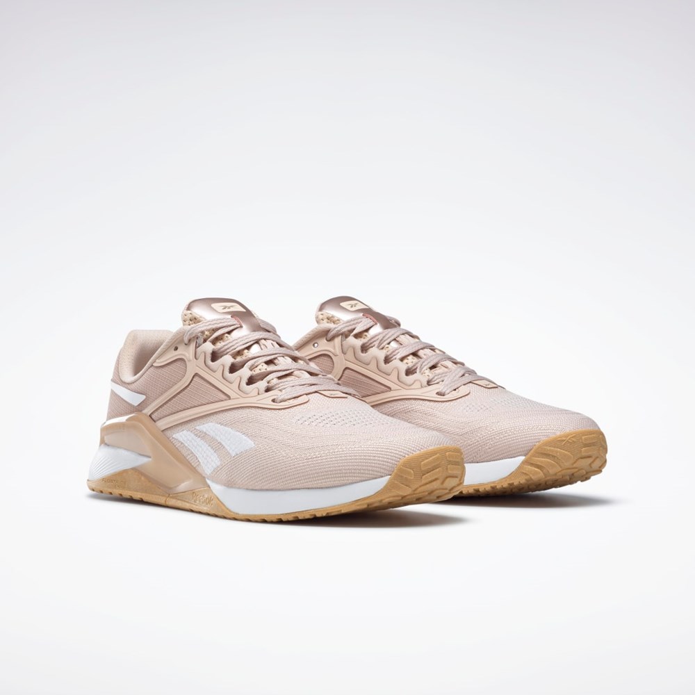 Reebok Reebok Nano X2 Training Shoes Soft Ecru / Ftwr White / Rose Gold | FZ5697