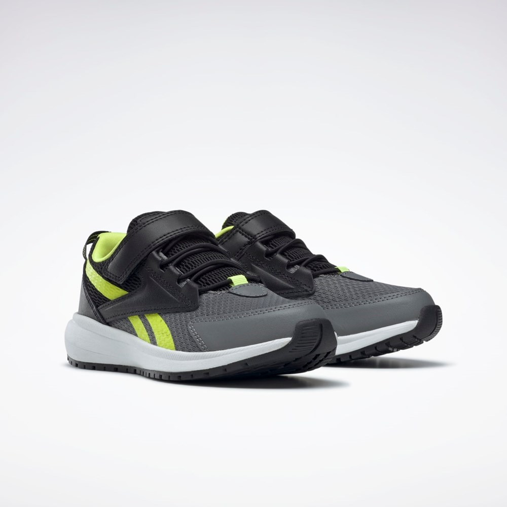 Reebok Reebok Road Supreme 3 Shoes - Preschool Core Black / Pure Grey 6 / Solar Acid Yellow | GX3929