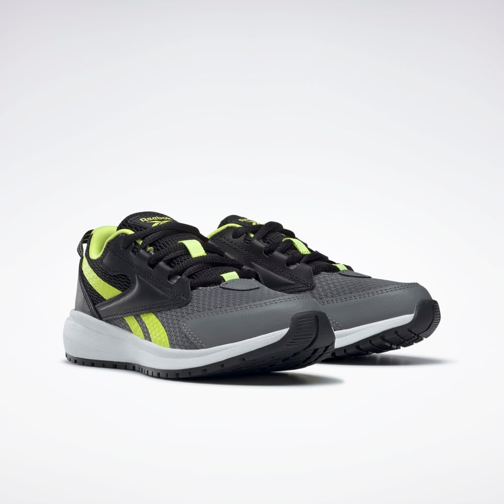 Reebok Reebok Road Supreme 3 Shoes - Preschool Core Black / Pure Grey 6 / Solar Acid Yellow | GX3993