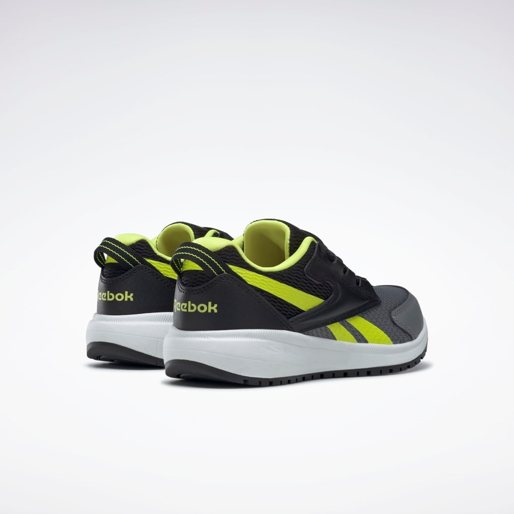 Reebok Reebok Road Supreme 3 Shoes - Preschool Core Black / Pure Grey 6 / Solar Acid Yellow | GX3993