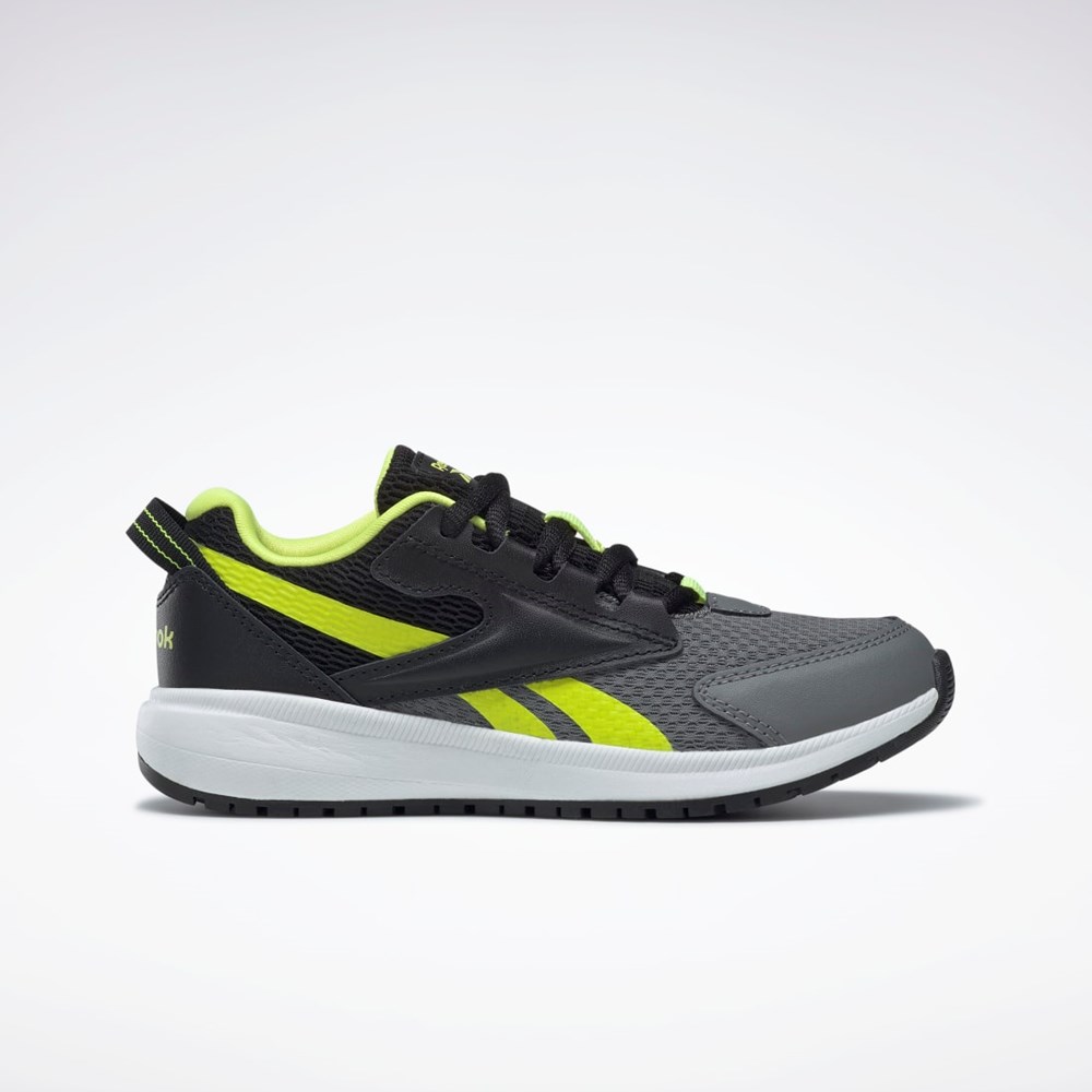 Reebok Reebok Road Supreme 3 Shoes - Preschool Core Black / Pure Grey 6 / Solar Acid Yellow | GX3993