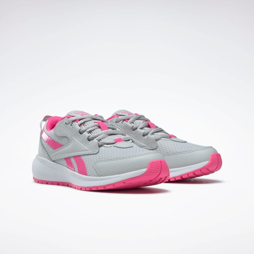 Reebok Reebok Road Supreme 3 Shoes - Preschool Pure Grey 2 / Atomic Pink / Ftwr White | GX3994