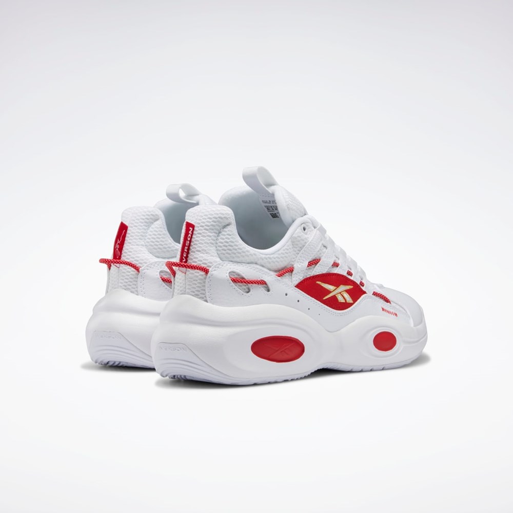 Reebok Reebok Solution Mid Basketball Shoes Ftwr White / Vector Red / Matte Gold | GX8926