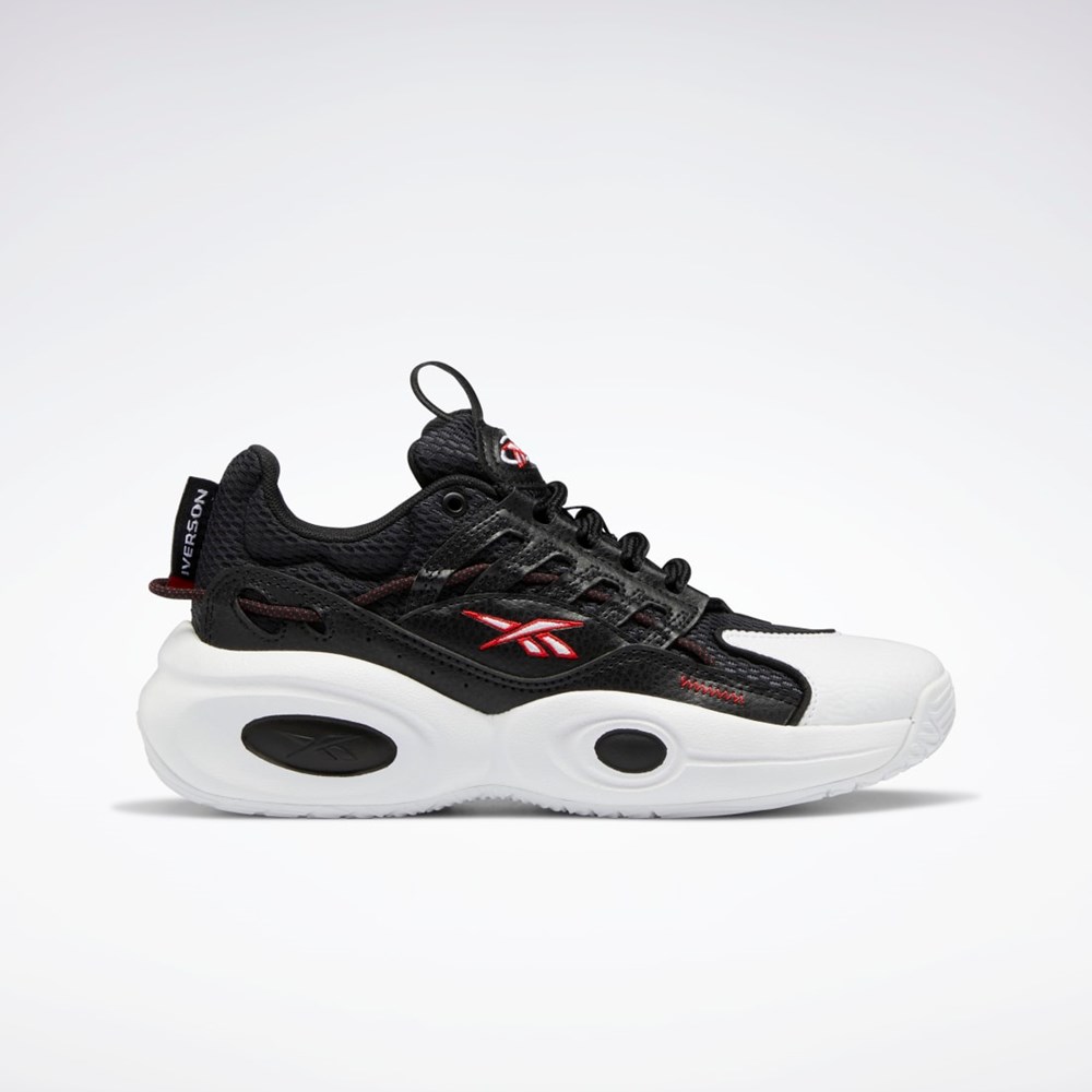 Reebok Reebok Solution Mid Basketball Shoes - Grade School Core Black / Ftwr White / Vector Red | GY9871