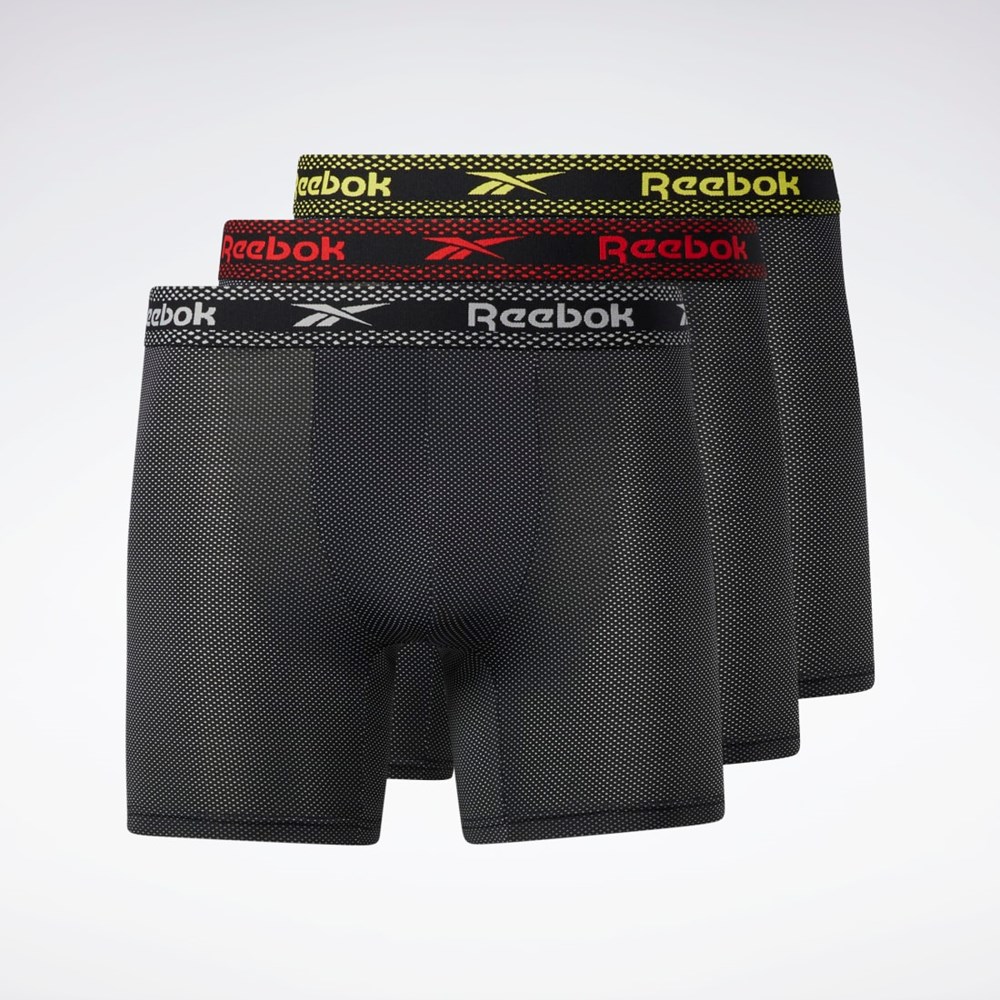 Reebok Reebok Super Soft Nylon Performance Boxer Briefs 3 Pairs Multi | EY0988