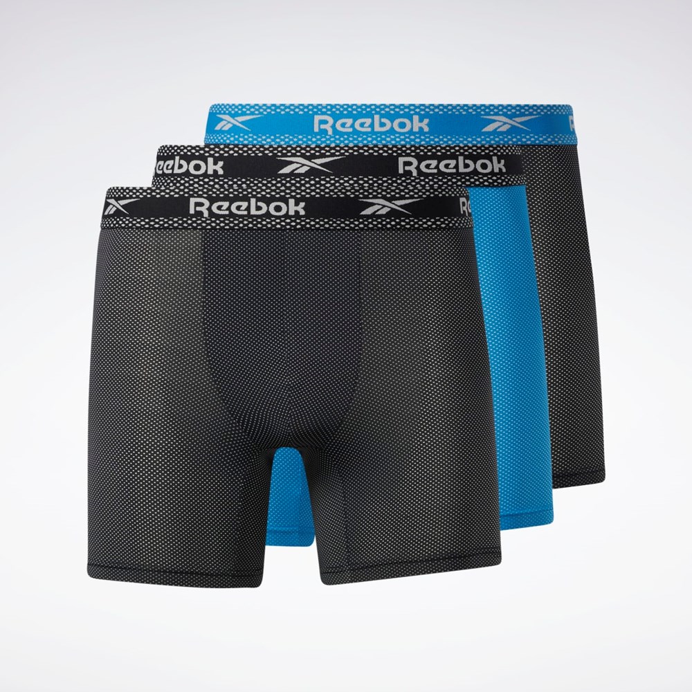 Reebok Reebok Super Soft Nylon Performance Boxer Briefs 3 Pairs Multi | EY0989