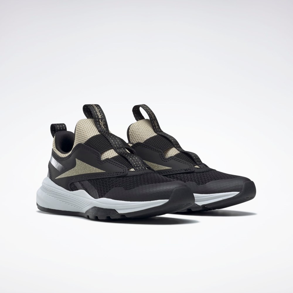 Reebok Reebok XT Sprinter Slip-On Shoes - Preschool Core Black / Core Black / Gold Met. | GW1236