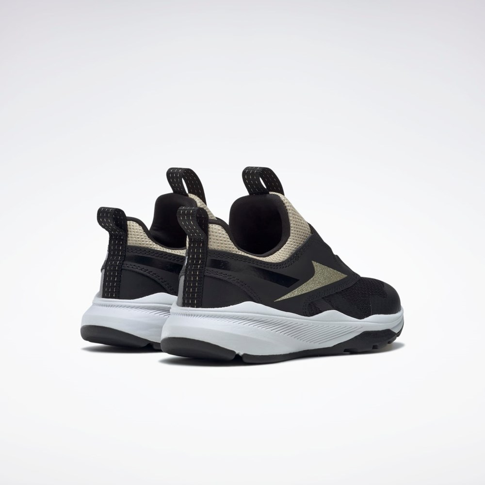 Reebok Reebok XT Sprinter Slip-On Shoes - Preschool Core Black / Core Black / Gold Met. | GW1236