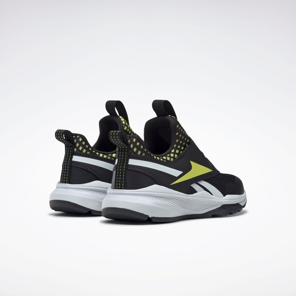 Reebok Reebok XT Sprinter Slip-On Shoes - Preschool Core Black / Solar Acid Yellow / Ftwr White | GW1238