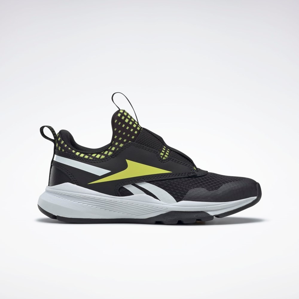 Reebok Reebok XT Sprinter Slip-On Shoes - Preschool Core Black / Solar Acid Yellow / Ftwr White | GW1238