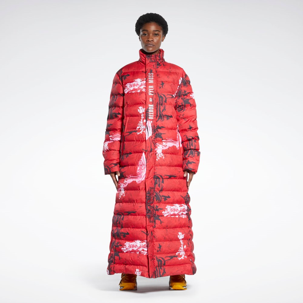 Reebok Reebok by Pyer Moss Long Padded Coat Primal Red | HE6040