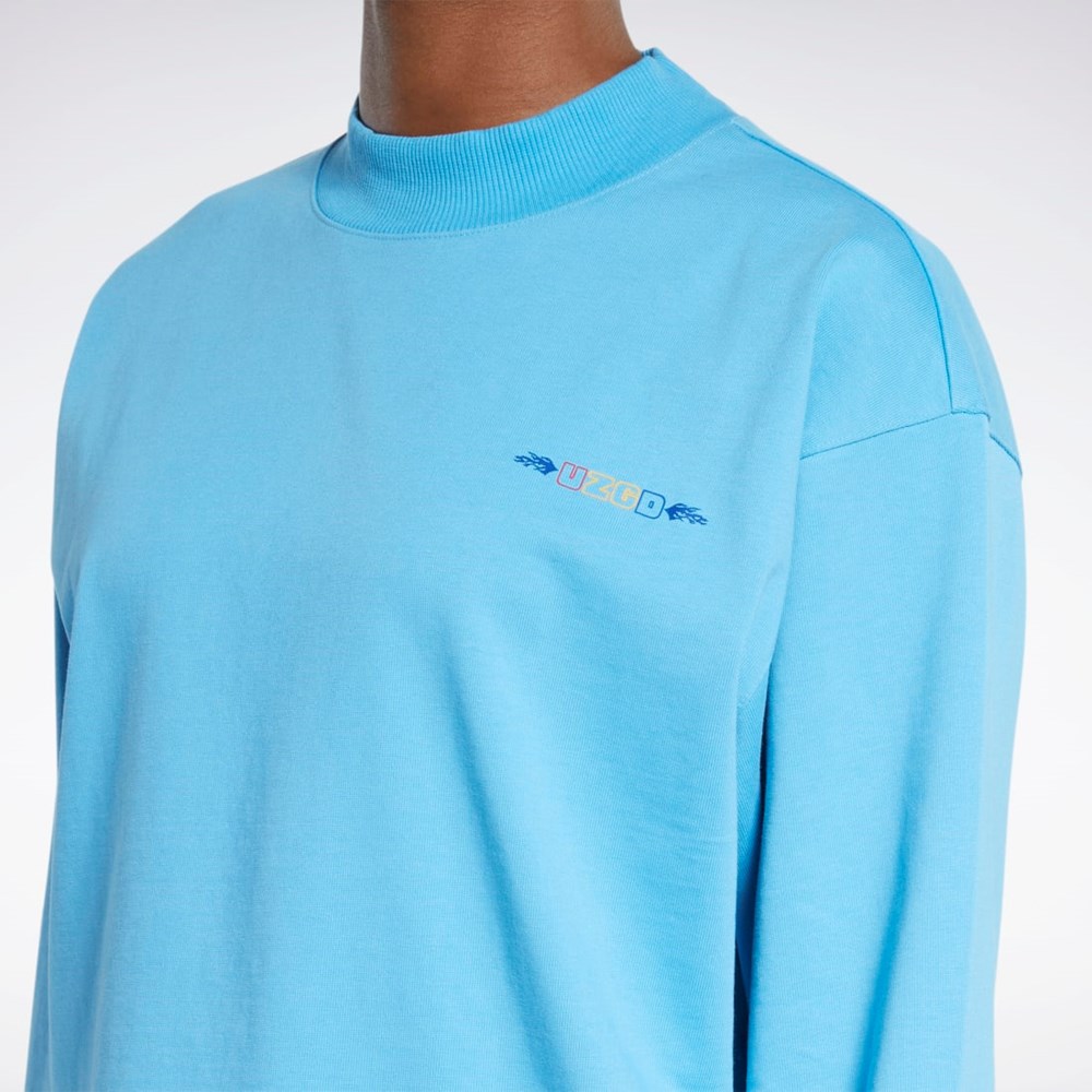 Reebok Reebok by Pyer Moss Long Sleeve Tee Always Blue | HE6046