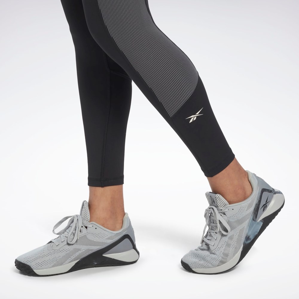 Reebok Rib High-Rise Leggings Black | HI6188