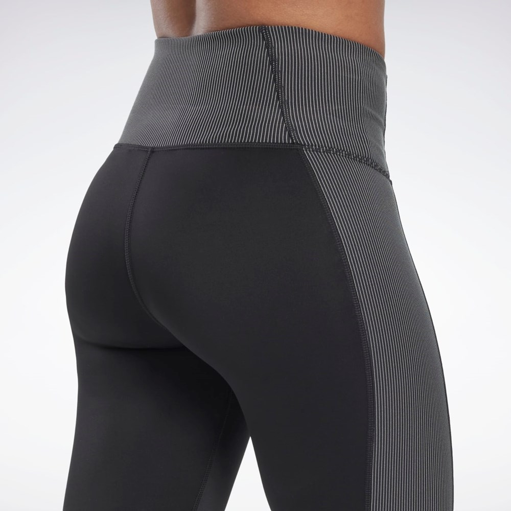 Reebok Rib High-Rise Leggings Black | HI6188