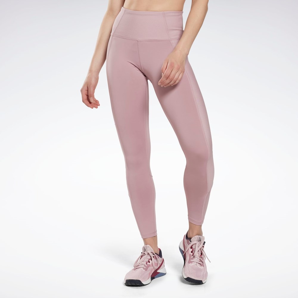 Reebok Rib High-Rise Leggings Infused Lilac | HN9485