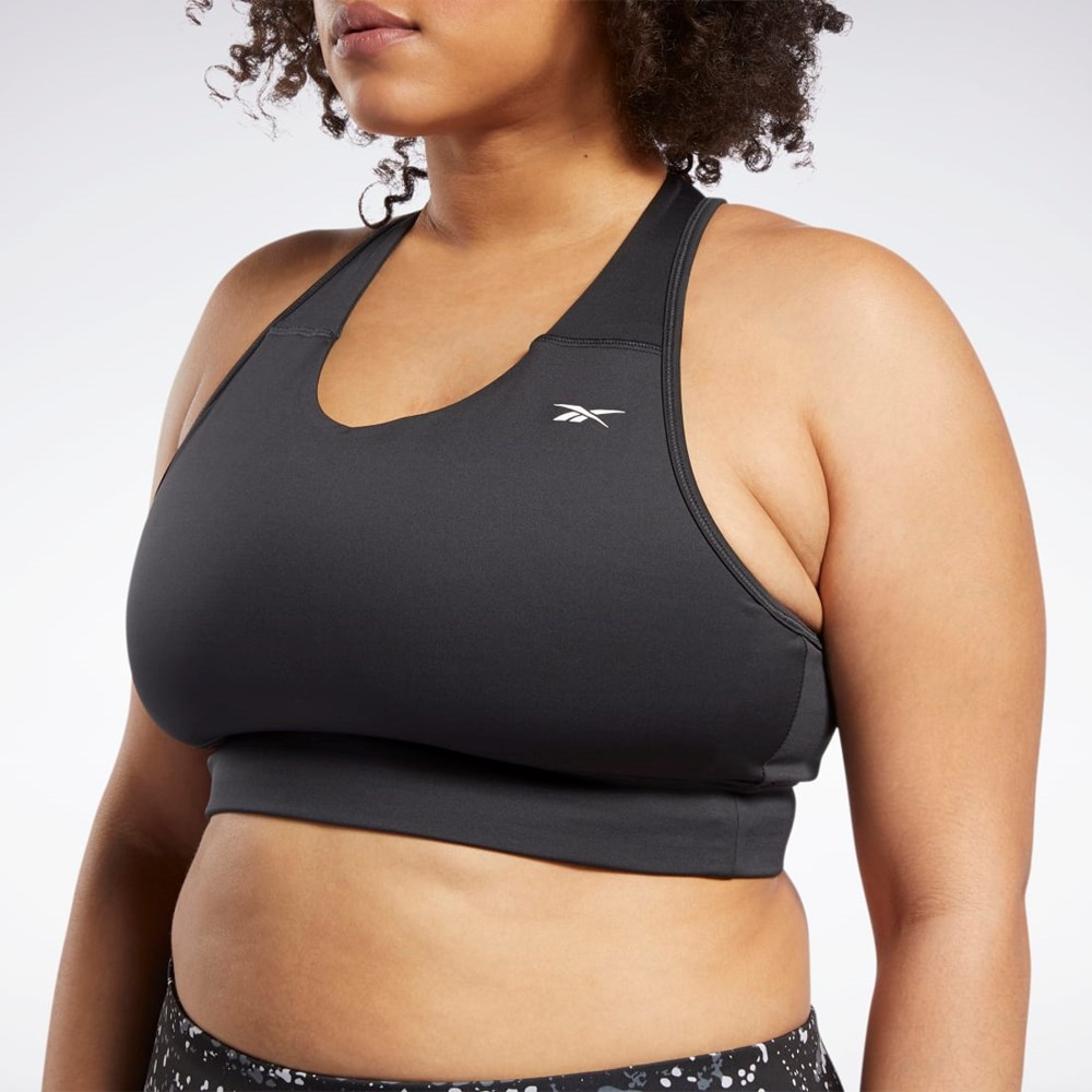 Reebok Running Essentials Sports Bra (Plus Size) Night Black | GR9283