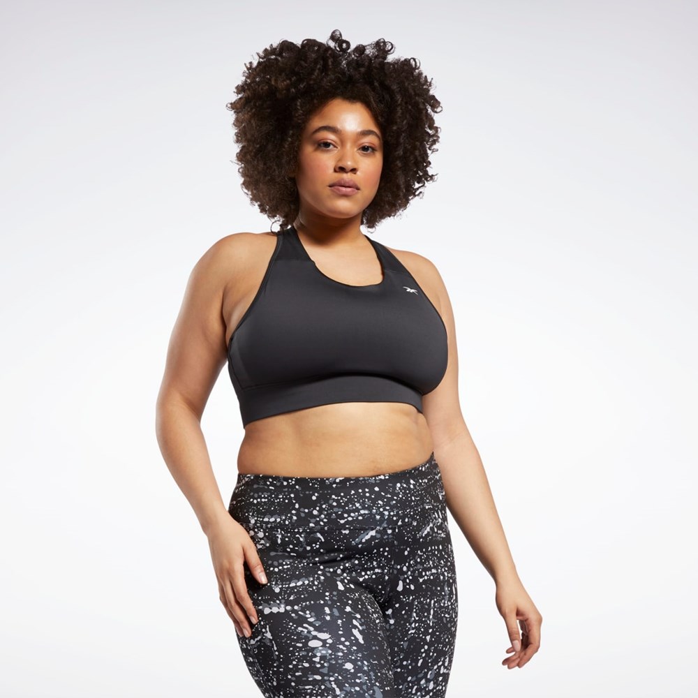 Reebok Running Essentials Sports Bra (Plus Size) Night Black | GR9283