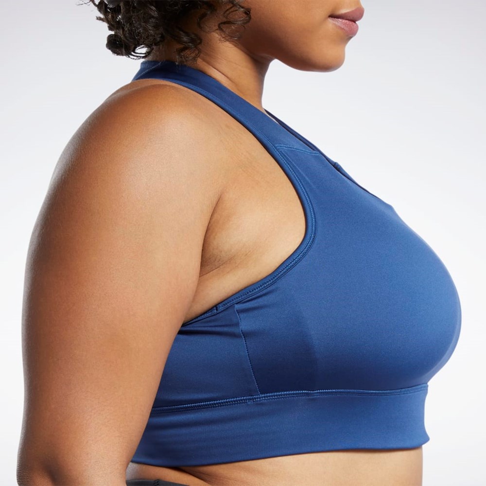 Reebok Running Essentials Sports Bra (Plus Size) Batik Blue | H62500