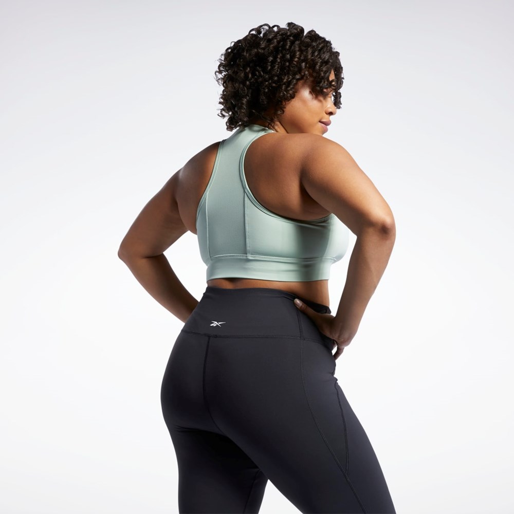 Reebok Running Essentials Sports Bra (Plus Size) Light Sage | HC7571