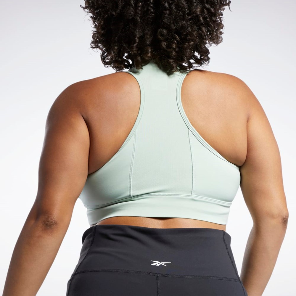 Reebok Running Essentials Sports Bra (Plus Size) Light Sage | HC7571