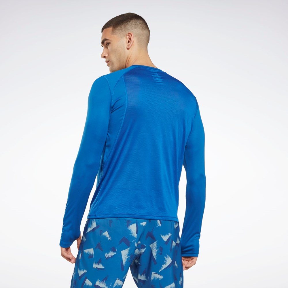 Reebok Running Long Sleeve T-Shirt Vector Blue | HI0054