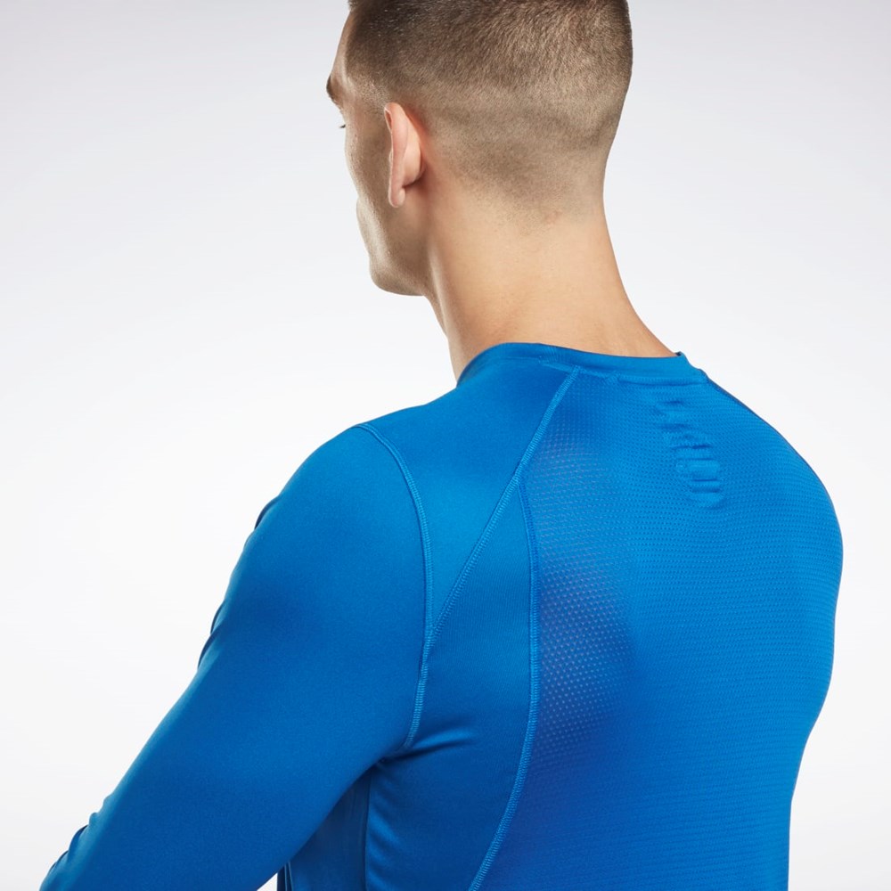 Reebok Running Long Sleeve T-Shirt Vector Blue | HI0054