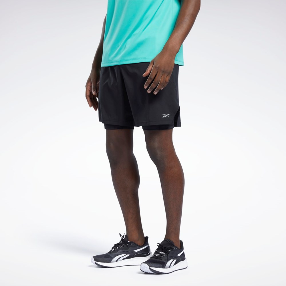 Reebok Running Two-in-One Shorts Black | GT5732