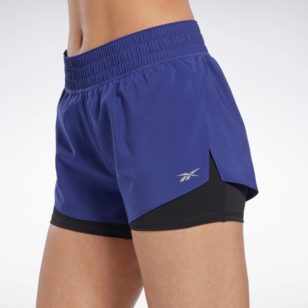 Reebok Running Two-in-One Shorts Bold Purple | HI6908