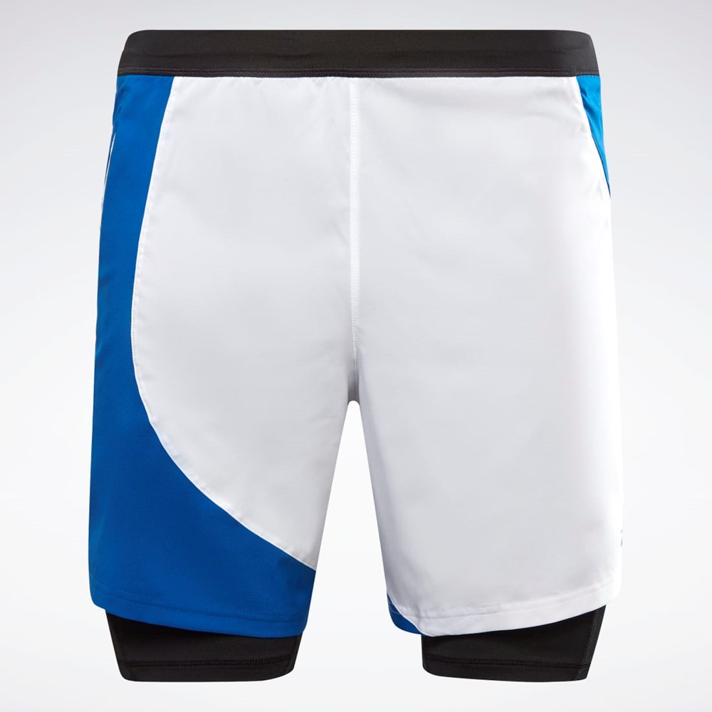 Reebok Running Two-in-One Shorts Vector Blue | HG6737