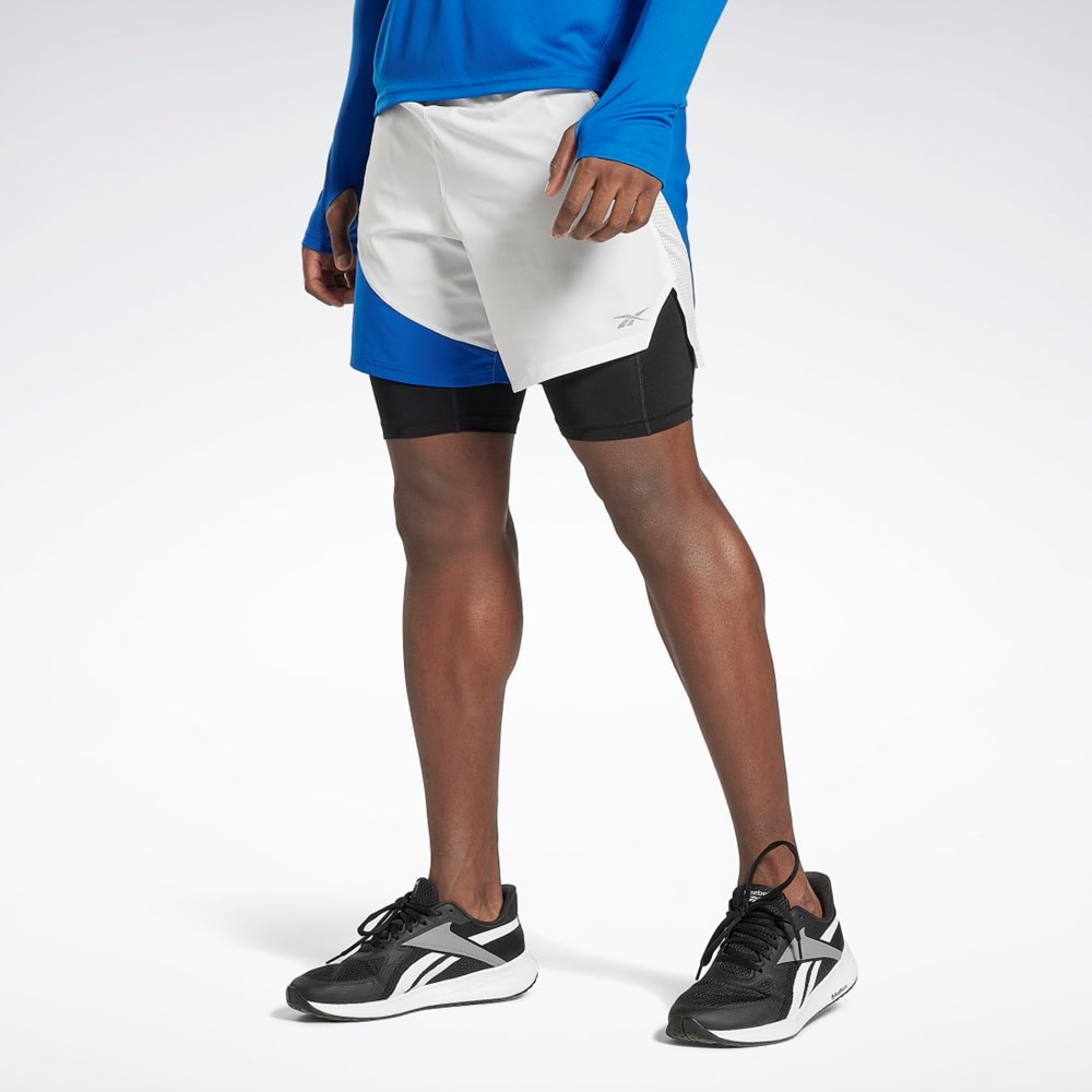 Reebok Running Two-in-One Shorts Vector Blue | HG6737