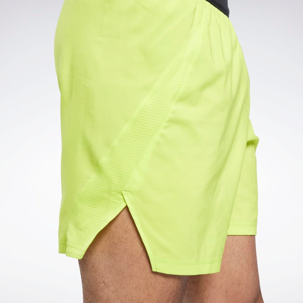 Reebok Running Woven Shorts Acid Yellow | GR9234