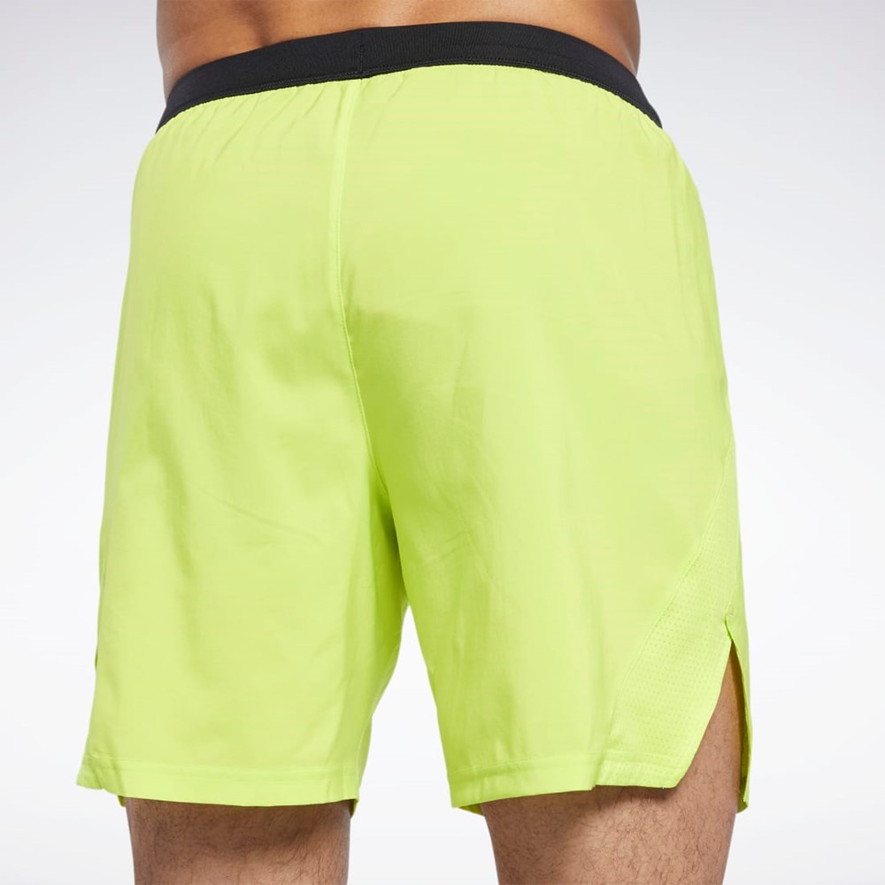 Reebok Running Woven Shorts Acid Yellow | GR9234