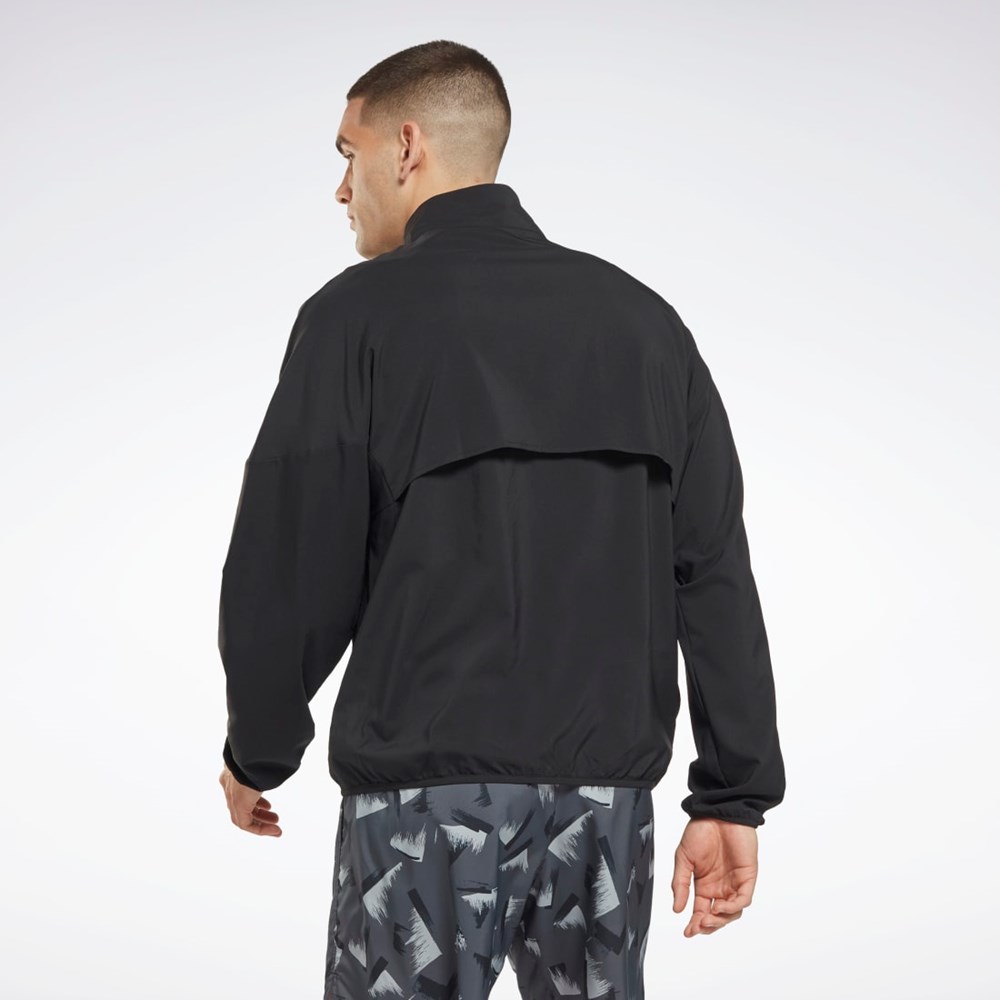 Reebok Running Woven Wind Jacket Black | HI0053