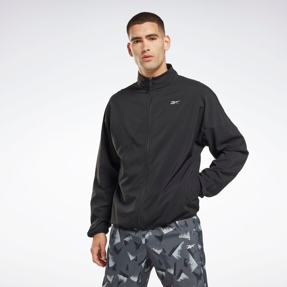 Reebok Running Woven Wind Jacket Black | HI0053