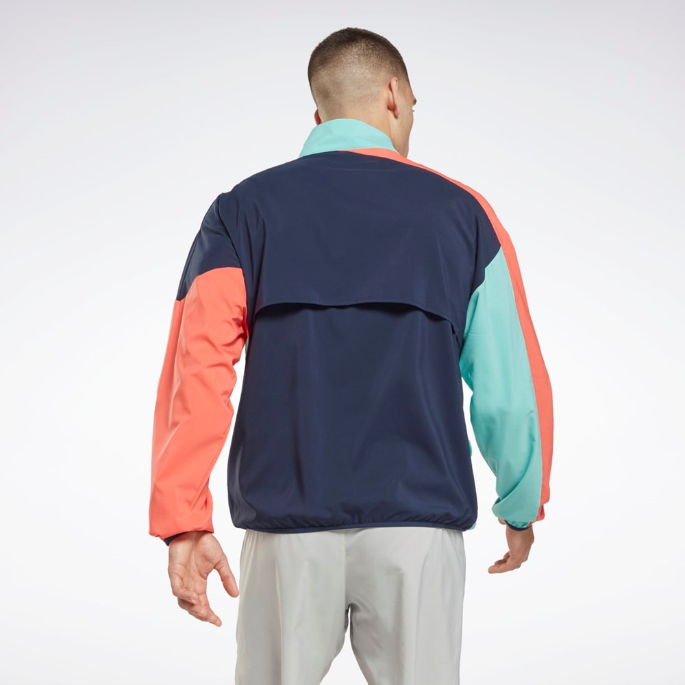 Reebok Running Woven Wind Jacket Semi Classic Teal | HI0052