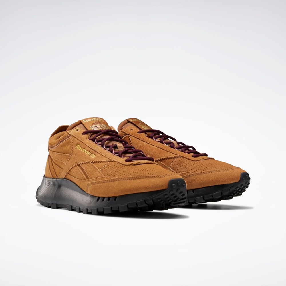 Reebok SNS Classic Leather Legacy Shoes Wild Brown / Maroon / Matte Gold | GZ8707