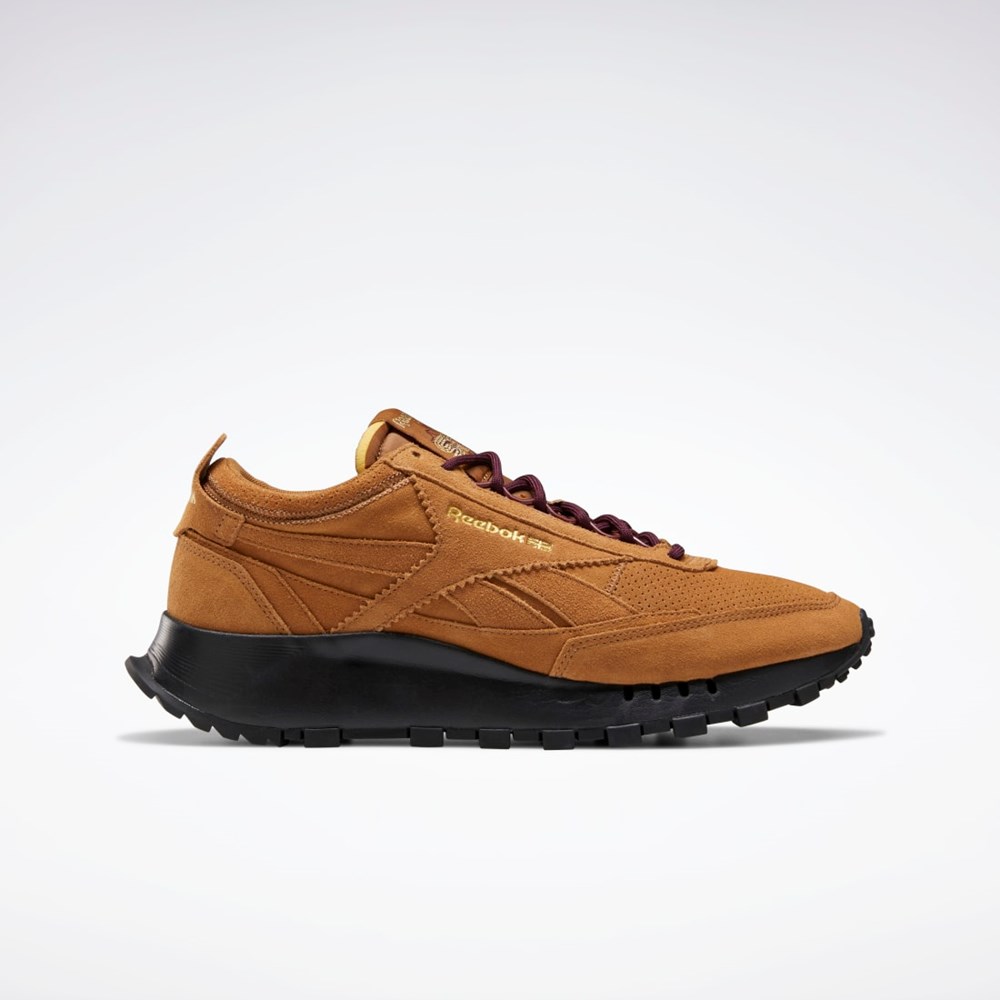 Reebok SNS Classic Leather Legacy Shoes Wild Brown / Maroon / Matte Gold | GZ8707