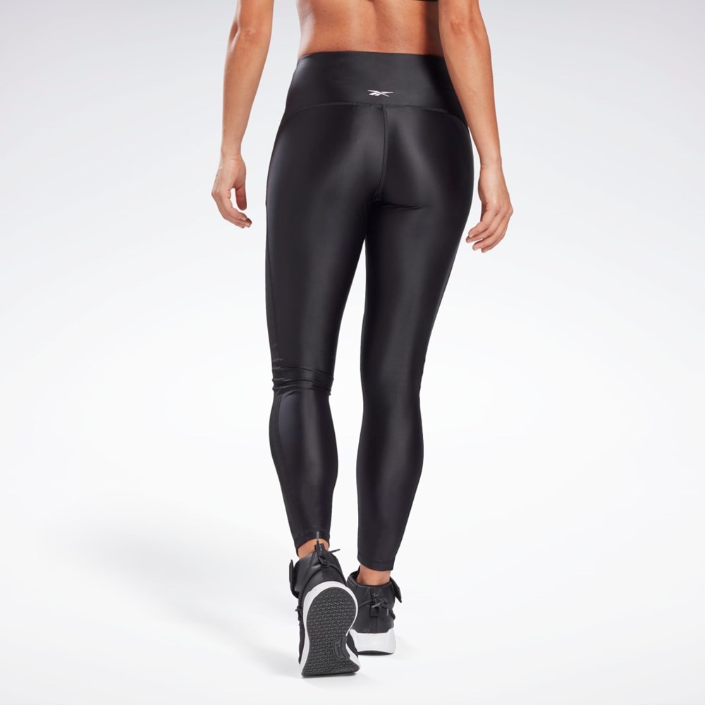 Reebok Shiny High-Rise Leggings Black | GL2458