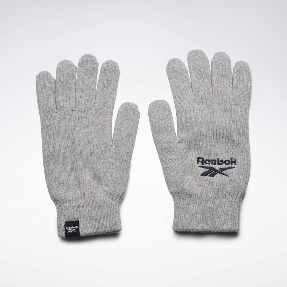 Reebok Sports Essentials Logo Gloves Medium Grey Heather | GH0474